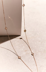 Luce - Rose Gold and Diamond Long Necklace