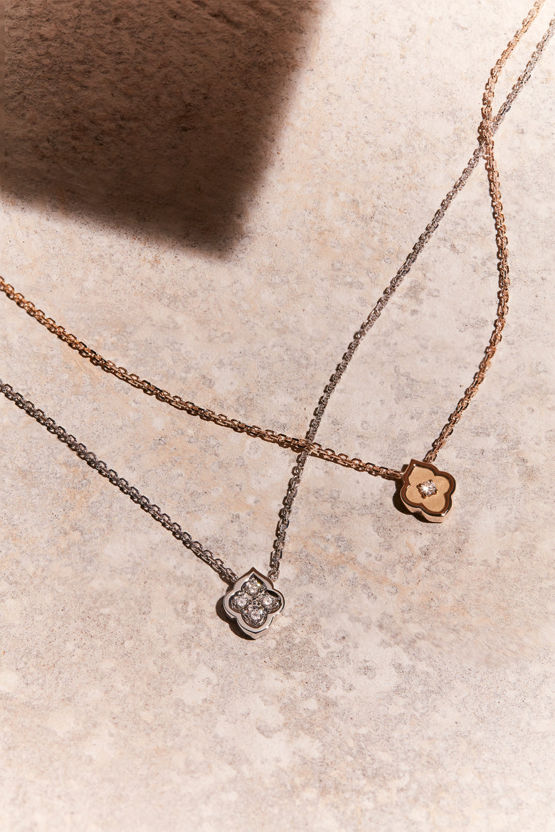 Luce - 1 Diamond Rose Gold Pendant