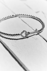 The Key - Rose Gold and Diamond Stretch Bracelet
