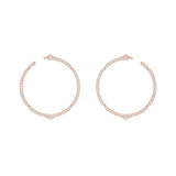 Aura - White Gold Diamond Hoops