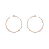 Aura - White Gold Diamond Hoops