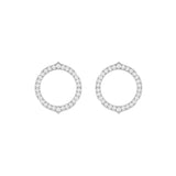Aura - Boucles d'Oreilles Or Rose Diamants Petit Modèle