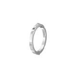 Aura - Bague Or Blanc