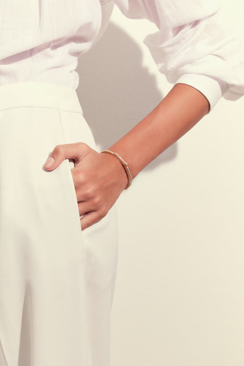 Aura - Bracelet Or Rose Diamants