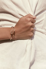The Key - Bracelet Flex Or Blanc et Diamants