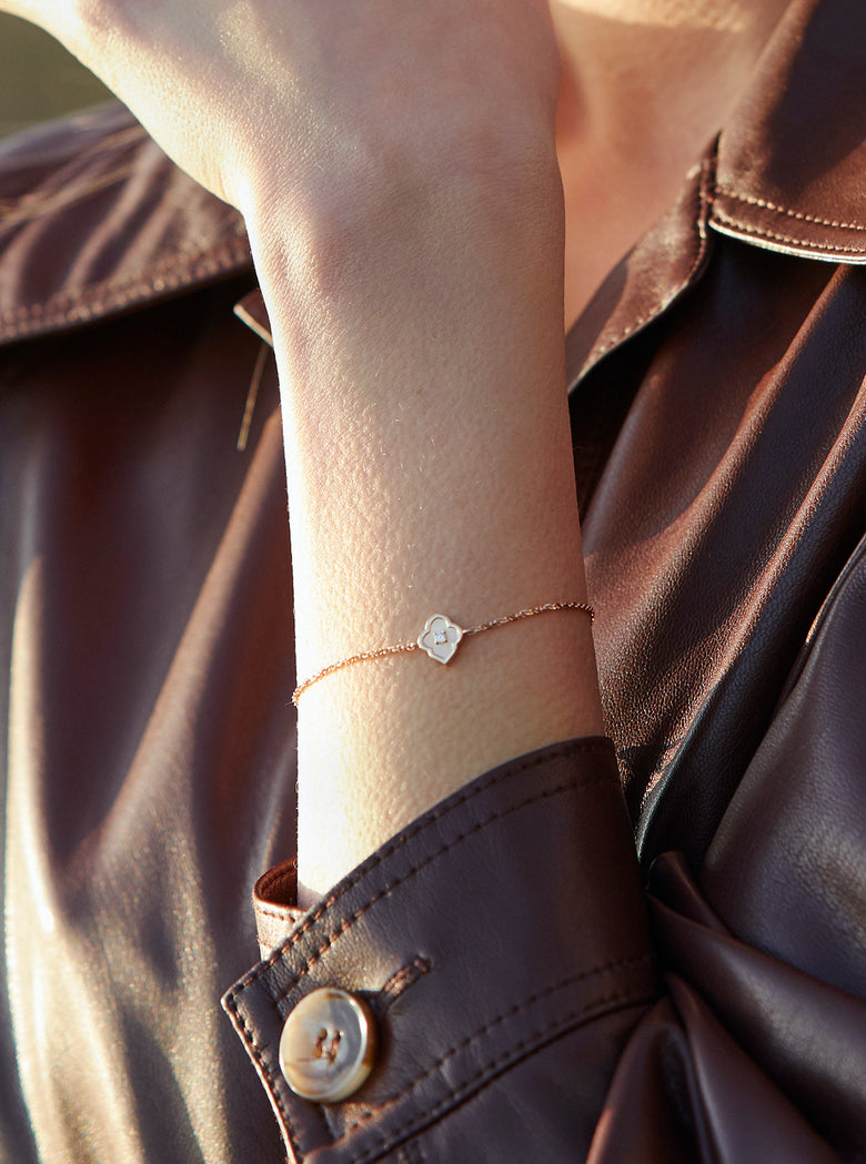 Luce - 1 Diamond Rose Gold Bracelet