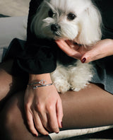 The Key - Bracelet Flex Or Blanc et Diamants