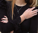The Key - Bracelet Stretch Or Blanc et Diamants
