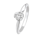 I Do - Solitaire Or Blanc Diamant 0.50ct