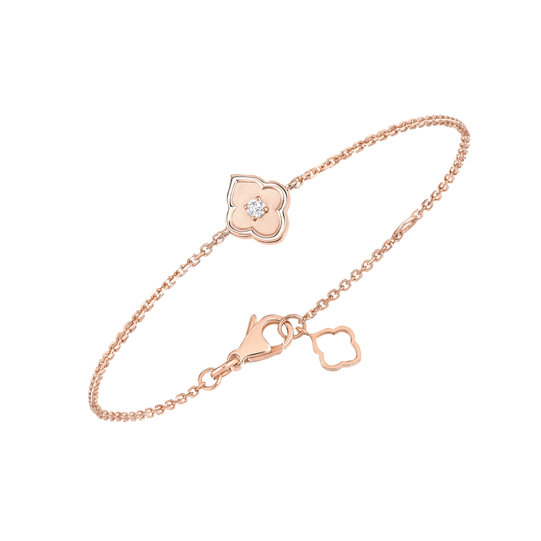 Luce - 1 Diamond White Gold Bracelet