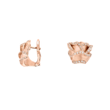 Rose of Hope - Satin Rose Gold Diamond Earrings