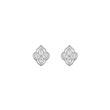 Luce - 4 Diamond White Gold Stud Earrings