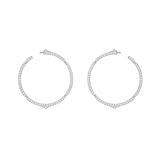 Aura - Créoles Or Rose et Diamants