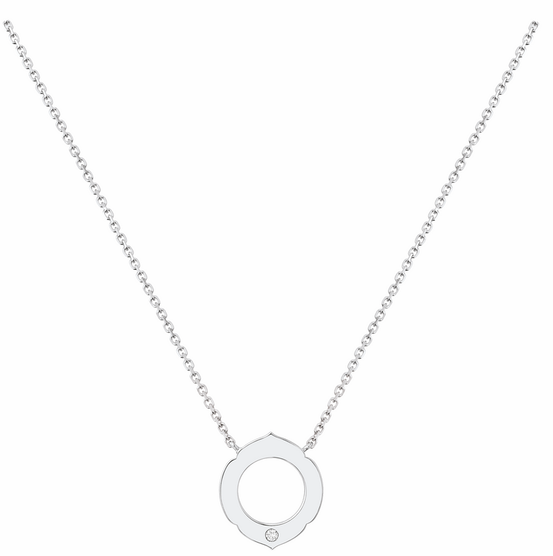 Aura - 1 Diamond White Gold Pendant