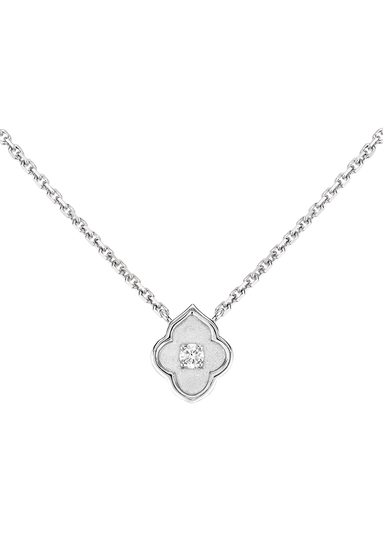 Luce - 1 Diamond White Gold Pendant