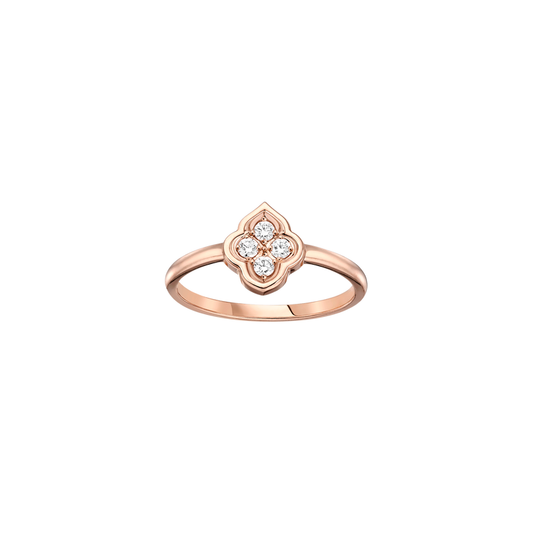 Luce - 4 Diamond Rose Gold Ring