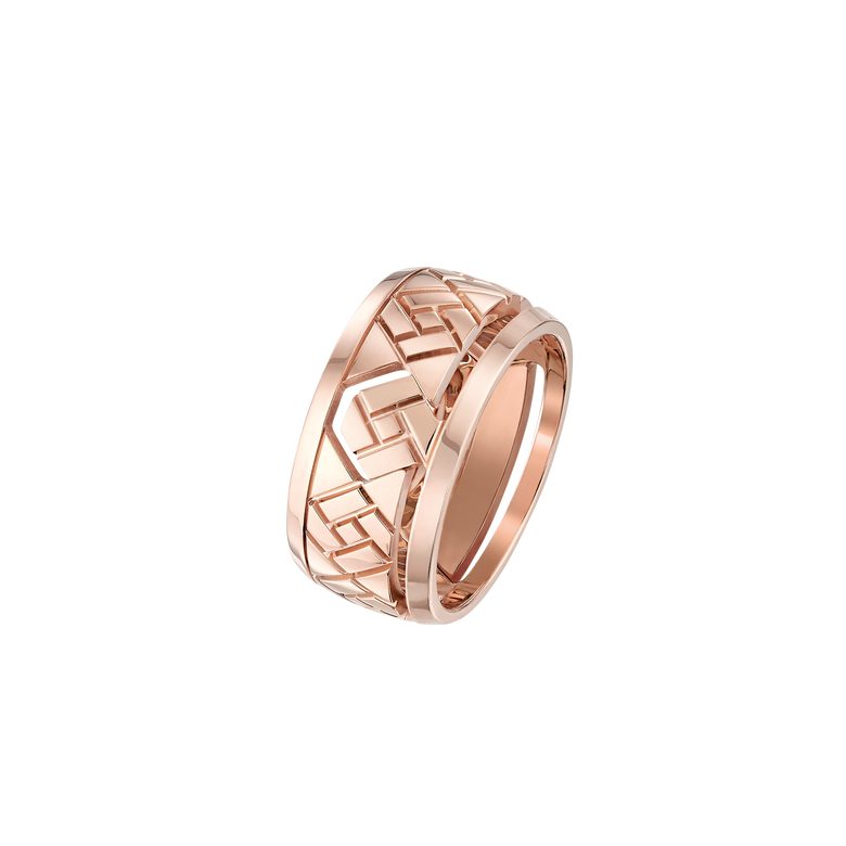 Grafik - Bague Or Blanc Petit Modèle