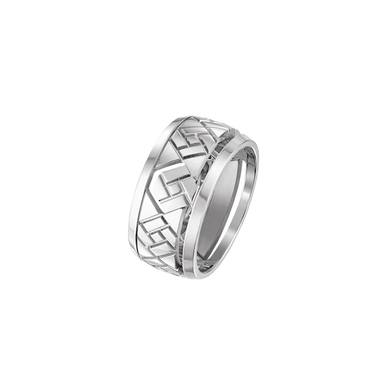 Grafik - Bague Or Blanc Petit Modèle