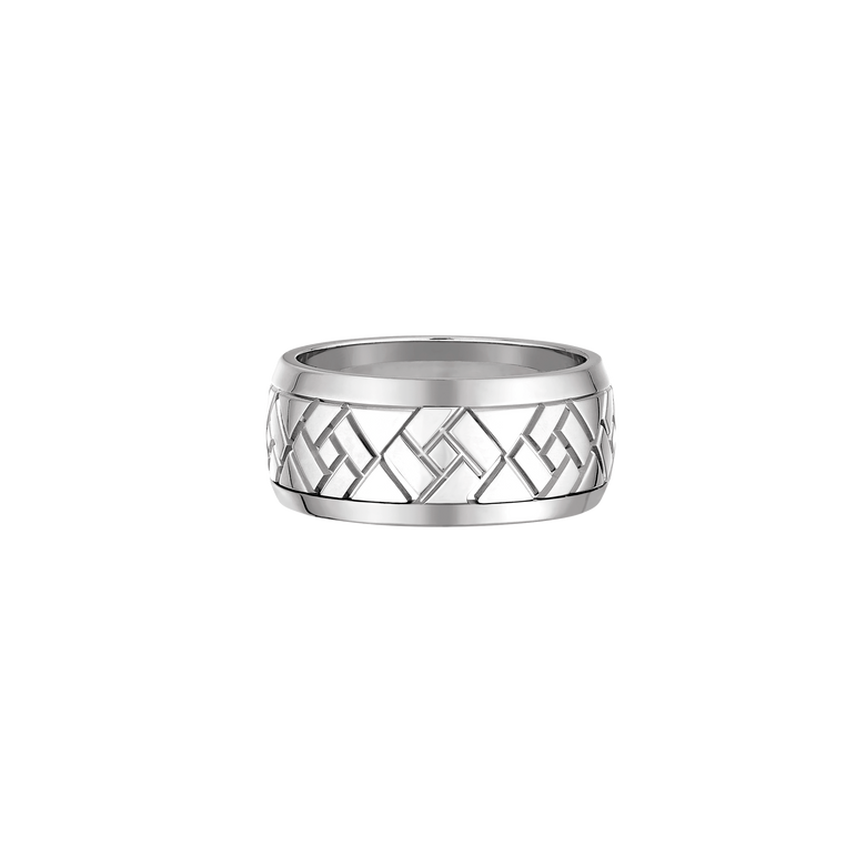Grafik - Bague Or Blanc Petit Modèle