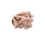 Rose of Hope - Satin White Gold and Diamond Ring