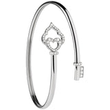 The Key - Bracelet Flex Or Blanc et Diamants