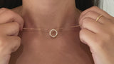 Aura - Rose Gold Diamond Pendant