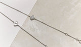 Luce - 4 Diamond White Gold Bracelet