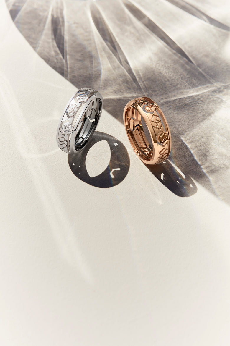 Grafik - Bague Or Rose Xs
