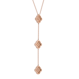 LUCE COLOUR - NECKLACE ROSE GOLD PAVE & 2 DIAMONDS S