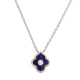 LUCE COLOUR - PENDANT ROSE GOLD LAPIS LAZULI & 1 DIAMOND S