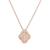 LUCE COLOUR - PENDANT ROSE GOLD MOTHER OF PEARL & 1 DIAMOND S