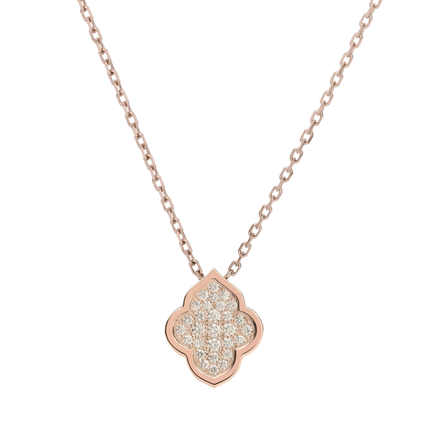 LUCE COLOUR - PENDANT ROSE GOLD PAVE S