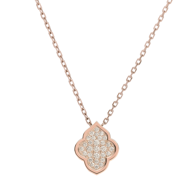 LUCE COLOUR - PENDANT ROSE GOLD PAVE S