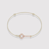 'ArKey' - White Gold Cord Bracelet (choose your colour cords)