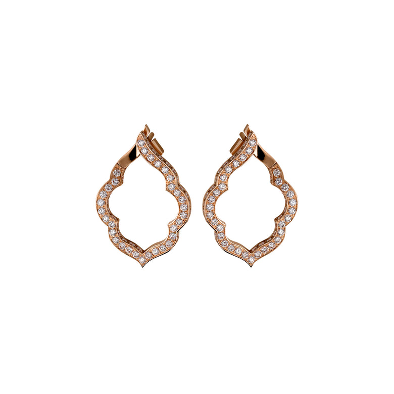 Aura - Boucles d'Oreilles Or Blanc Diamants