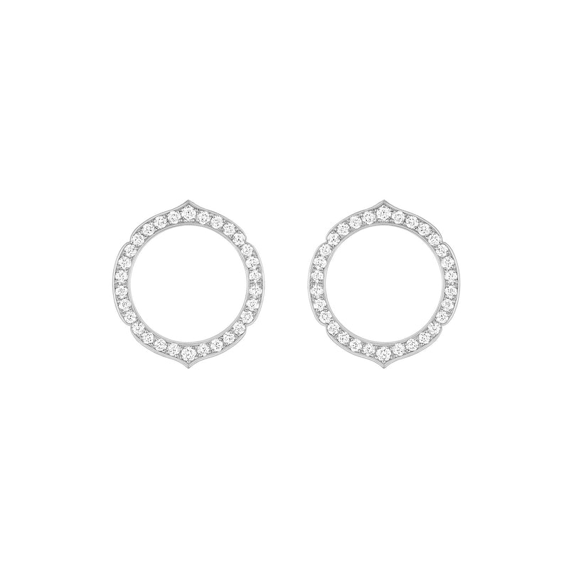 Aura - White Gold Diamond Earrings Small Model