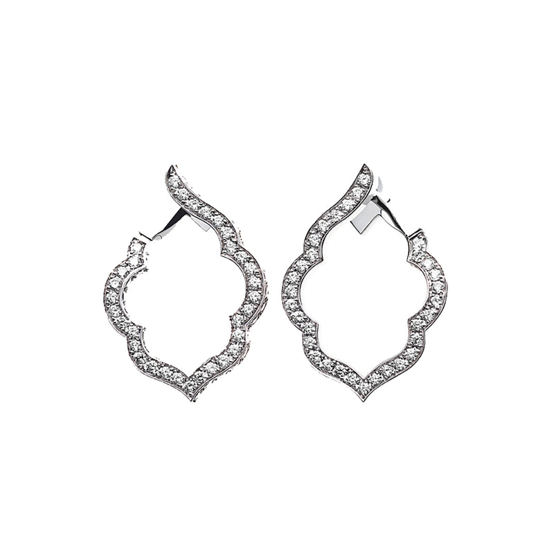 Aura - White Gold Diamond Earrings