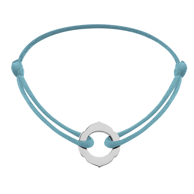 Aura White Gold Cord Bracelet choose your colour cords HRH Joaillerie