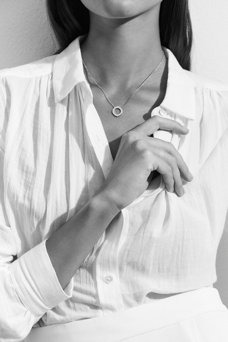 Aura - Rose Gold Diamond Pendant