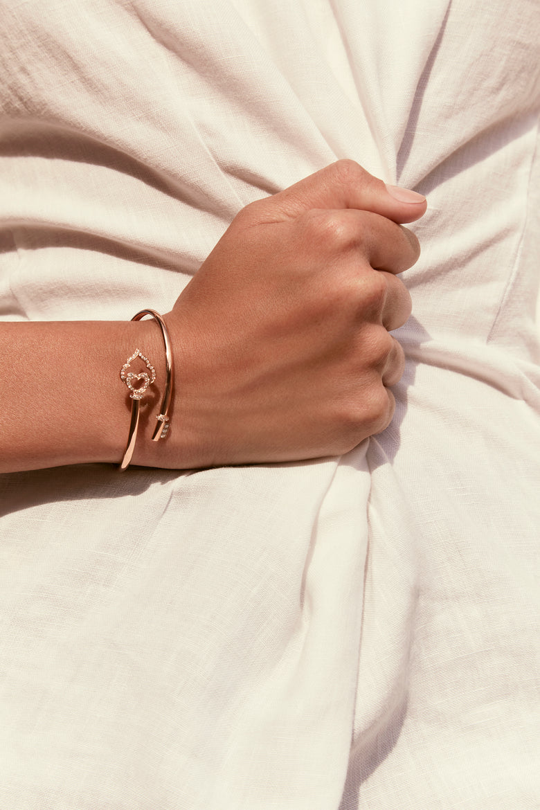 The Key - Rose Gold and Diamond Flex Bracelet - featuring Antonela Roccuzzo