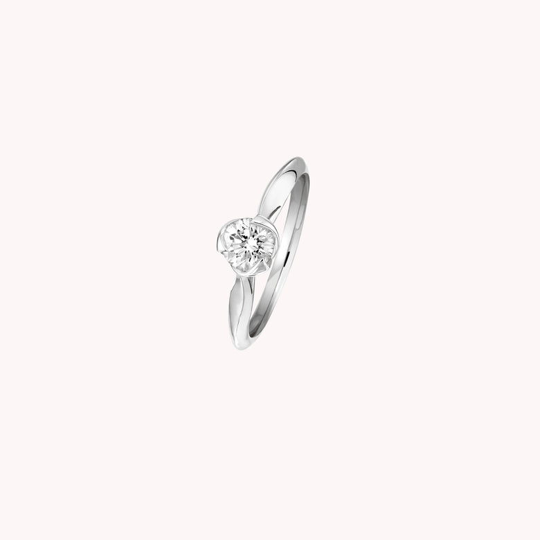 I Do - Solitaire Or Blanc Diamant 0.50ct