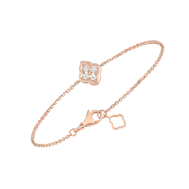 Luce - 4 Diamond Rose Gold Bracelet
