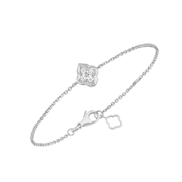 Luce - 4 Diamond White Gold Bracelet