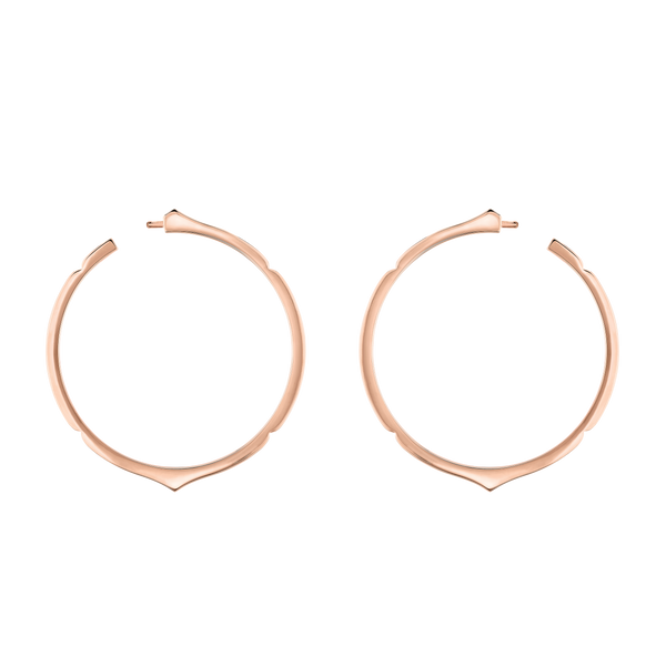 Aura - Rose Gold Hoop Earrings