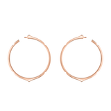 Aura - White Gold Hoop Earrings (**popular**)
