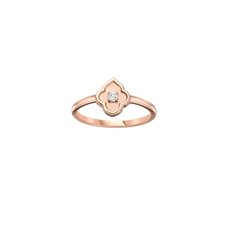 Luce - Bague 1 Diamant Or Rose