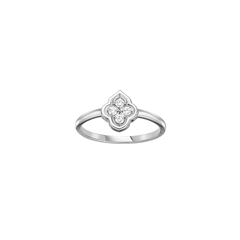 Luce - 4 Diamond White Gold Ring